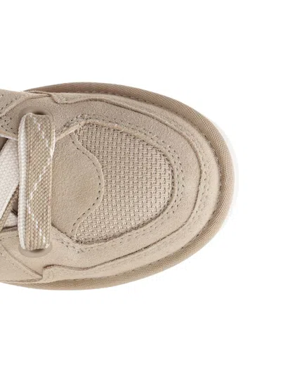 Ugg Lo Lowmel Suede Lace Up Trainers Mustard Seed