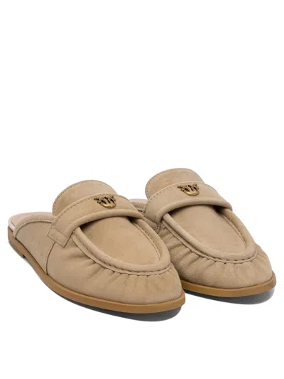 Pinko Embellished Round Toe Flat Sole Loafers