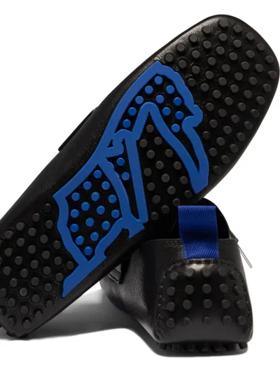 Burberry Slip-ons With Metal Hardware Detail In Black
