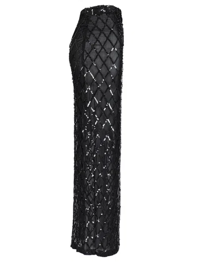 P.a.r.o.s.h Long Skirt With Sequins Skirts Black