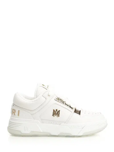 Amiri White Sneakers With Logo Patch On The Side And Logo Lettering On The Rear In Leather Man