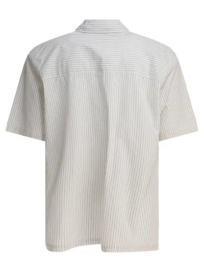 Norse Projects Mads Poplin Stripe Ss Shirts Beige