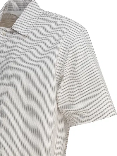 Norse Projects Mads Poplin Stripe Ss Shirts Beige
