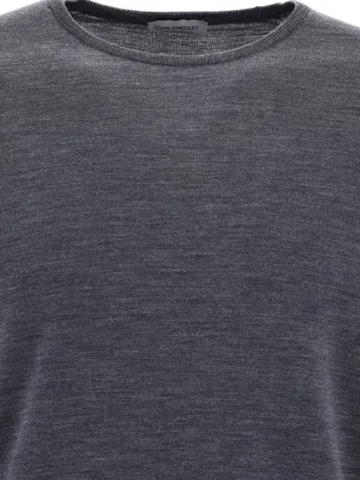 John Smedley "marcus" Crew Neck Sweater In Black