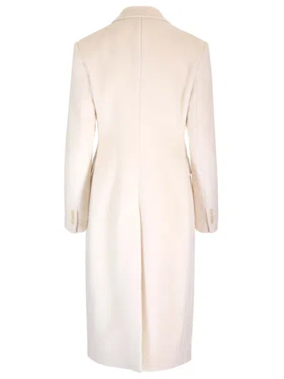 Tagliatore Double-breasted Coat In White
