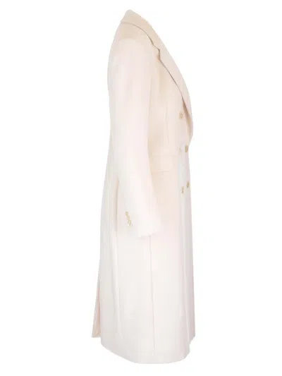 Tagliatore Double-breasted Coat In White