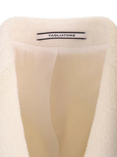 Tagliatore Double-breasted Coat In White