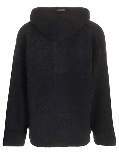 Fear Of God Merino Polo Hoodie Knitwear Black