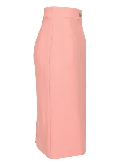 Dolce & Gabbana Midi Pencil Skirt In Pink