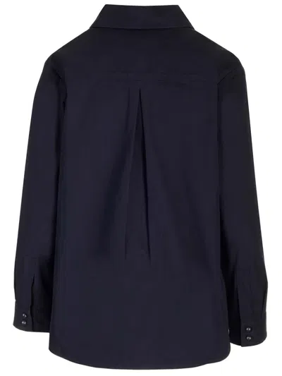 Apc Midnight Blue Cotton Shirt Shirts Blue