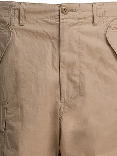 Beams Mil Short Beige In Brown