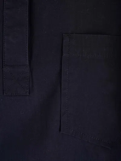Apc Midnight Blue Cotton Shirt Shirts Blue