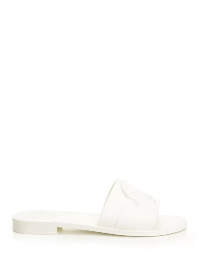 Moncler Mon Sandals Beige In Multi
