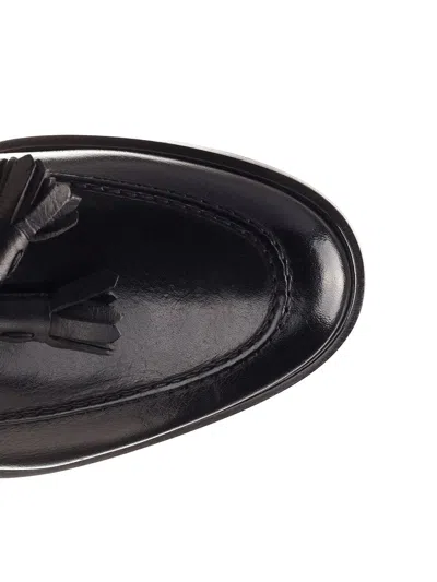 Corvari Moccasin With Tassels Loafers Black