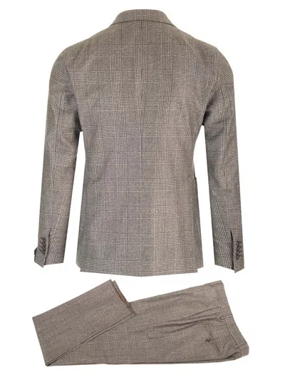 Tagliatore Montecarlo Prince Of Wales Suit In Super 110s Wool