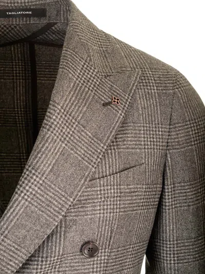 Tagliatore Montecarlo Prince Of Wales Suit In Super 110s Wool