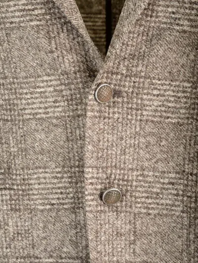 Tagliatore Beige Cot Galles Wool Single-breasted Jacket