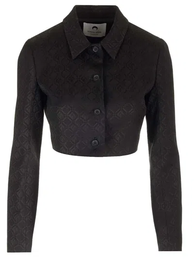 Marine Serre Moon Diamond Jackets Black In Black