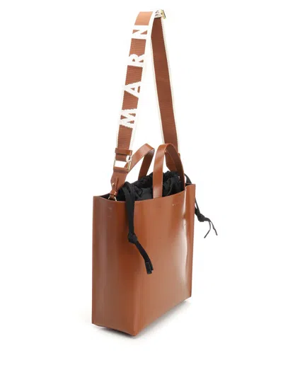 Marni Museum Small Handbags Brown