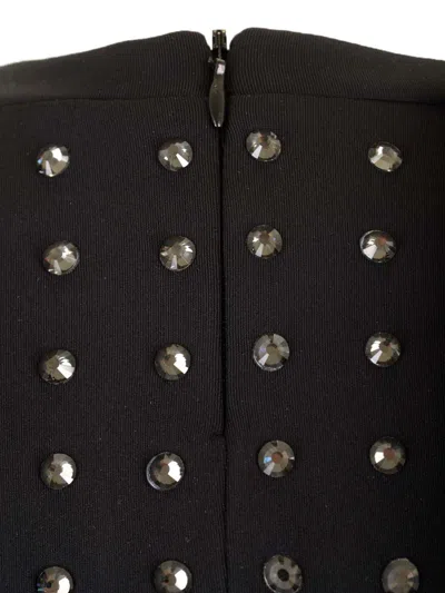 Sportmax All-over Embellished Crewneck Top