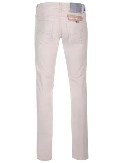 Jacob Cohen Nick Trousers Beige In Pink