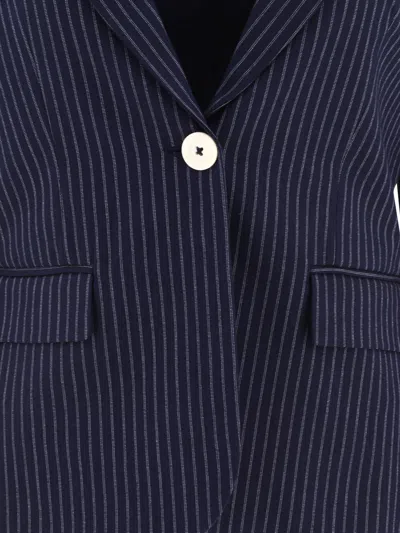 Ines De La Fressange Pinstripe-pattern Single-breasted Blazer