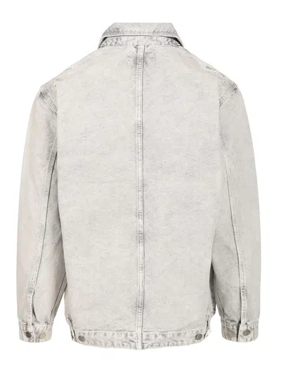 Carhartt Wip Button-up Organic Cotton Jacket In Neutral