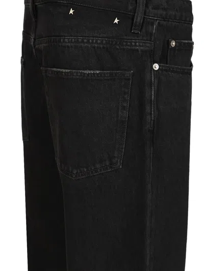 Golden Goose One Wash Denim Jeans Black In Black
