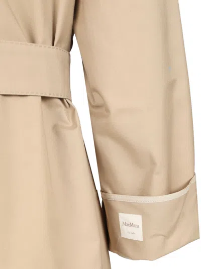 Max Mara The Cube Oversized Trench Coat In Water-repellent Twill Coats Beige