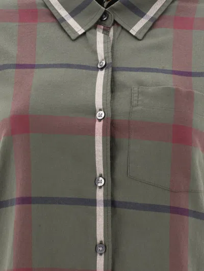 Barbour Oxer Check Shirts Green