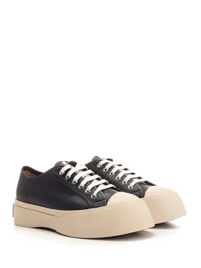 Marni Pablo Leather Sneakers In Seven Women