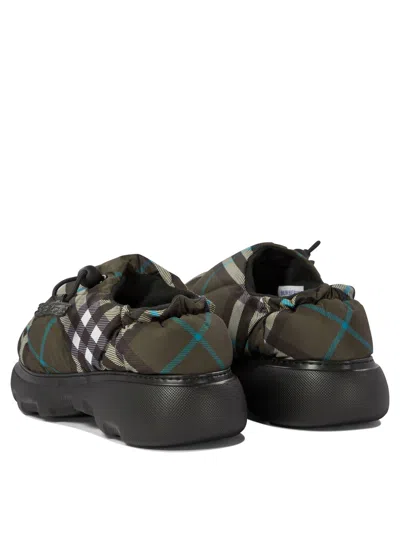 Burberry Men Check Nylon-blend Pillow Mule