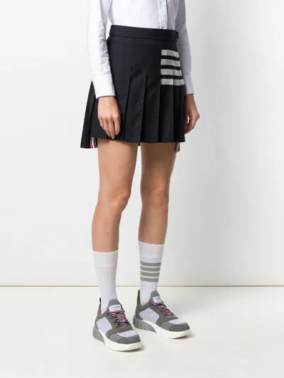 Thom Browne 4-bar Pleated Miniskirt