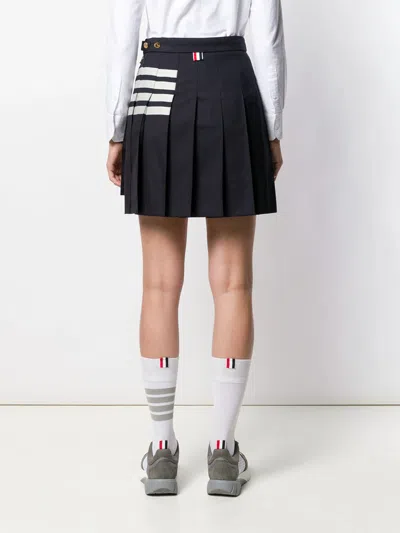 Thom Browne 4-bar Pleated Miniskirt