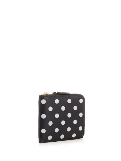 Comme Des Garçons Polka Dot Wallet Wallets Black In Black