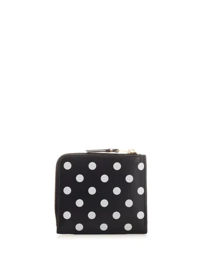 Comme Des Garçons Polka Dot Wallet Wallets Black In Black