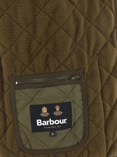 Barbour Quilted Zip-in Liner Gilet In Green
