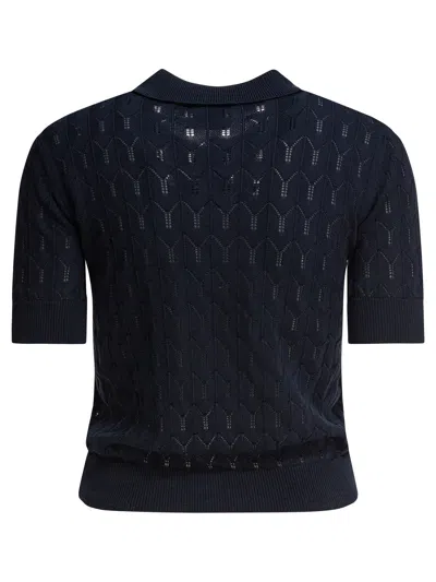 Rakkì Rakki Blue Cotton Polo Shirt In Blue