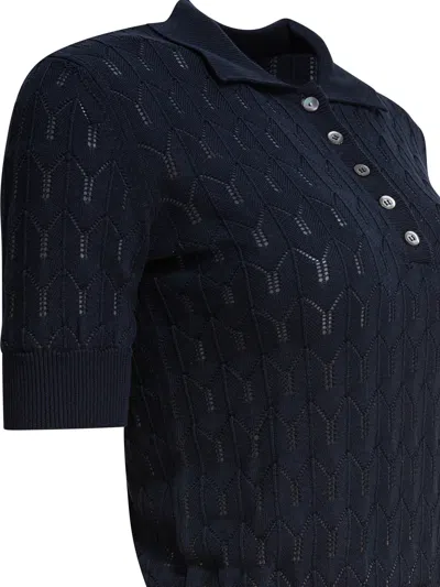 Rakkì Rakki Blue Cotton Polo Shirt In Blue