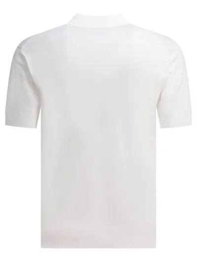 John Smedley Polo Shirts In White