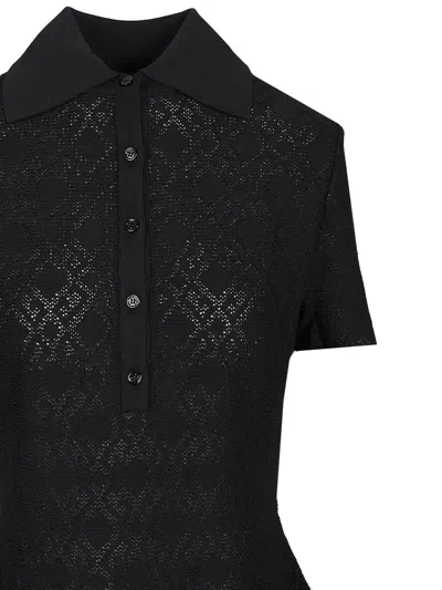 Givenchy Robe Polo En Jacquard Monogramme 72 In Black