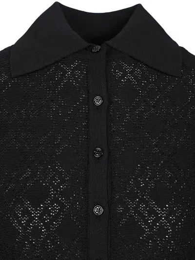 Givenchy Robe Polo En Jacquard Monogramme 72 In Black
