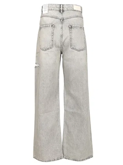 Icon Denim Poppy Wide Leg Jeans In Gray