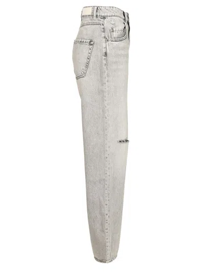 Icon Denim Poppy Wide Leg Jeans In Gray