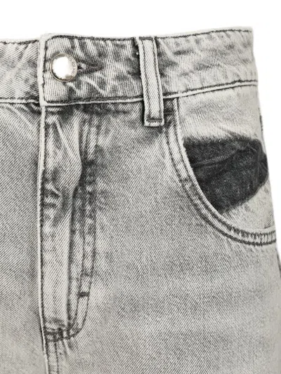 Icon Denim Poppy Wide Leg Jeans In Gray