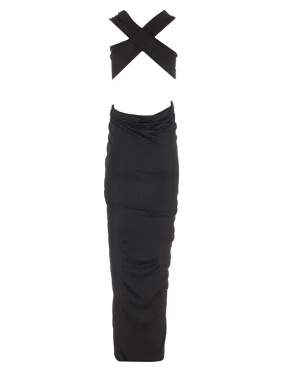 Rick Owens Poppy Long Dress In Black