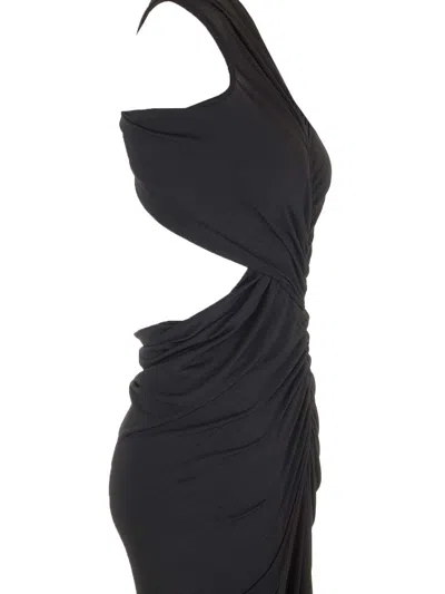 Rick Owens Poppy Long Dress In Black