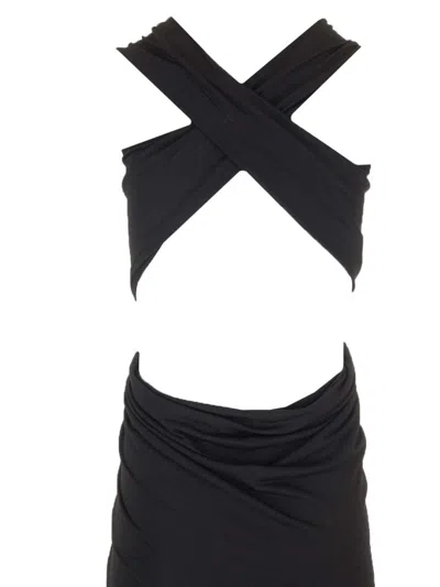 Rick Owens Poppy Long Dress In Black