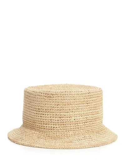 Jacquemus Raffia Fisherman Hat Hats Beige In Neutral
