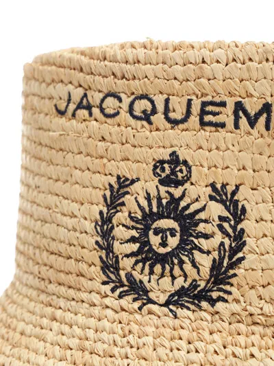 Jacquemus Raffia Fisherman Hat Hats Beige In Neutral